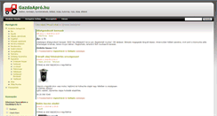 Desktop Screenshot of gazdaapro.hu