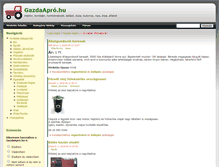 Tablet Screenshot of gazdaapro.hu